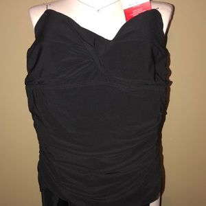 🆕BNWT SECRETLY SLENDER ST JOHNS BAY ONE PIECE BATHING SUIT $42